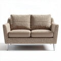 Canapé en tissu beige avec coussins rembourrés 150 x 80 x 80 cm