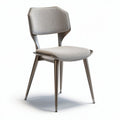 Chaise en métal et tissu gris dimensions 40 x 45 x 85cm pour intérieur moderne