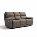 Canapé relax en tissu brun avec méridienne dimensions 200 x 90 x 90cm